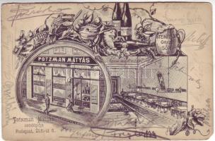 Budapest VIII. Potzman Mátyás vendéglője (EM)