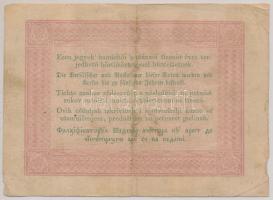 1848. 5Ft "Kossuth bankó" barna T:III- (középen beszakadás)