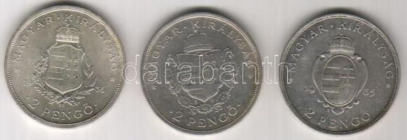 1935-36. 2P Ag "Pázmány-Rákóczi-Liszt" sor T:2