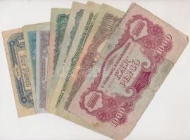 1944. 1P, 2P, 5P, 10P, 20P, 50P, 100P, 1000P "A Vöröshadsereg Parancsnoksága" teljes sor! T:vegyes