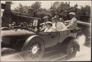 cca 1930 Autóversenyzők. Pobuda Alfréd fotója 12x18 cm