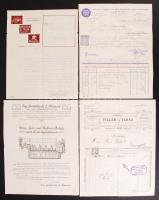 cca 1915 4 db tűzoltószergyári és katonai számla önkéntes tűzoltóegylet részére