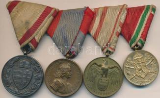 1929. Magyar Háborús Emlékérem kardok és sisak nélkül "Pro Deo et Patria" + 1938. "Fe...
