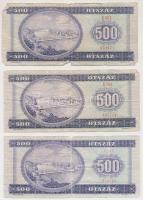 1990. 500Ft "E" (3x) T:III-,IV