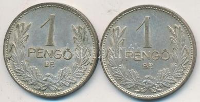 1938. 1P Ag (2x) T:2-