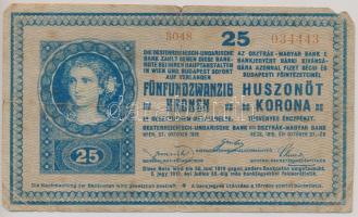 1918. 25K sima hátlappal T:III-,IV