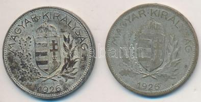 1926. 1P Ag (2x) T:2-