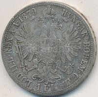 Ausztria 1879. 1Fl Ag "Ferenc József" T:3,3- Austria 1879. 1 Florin Ag "Franz Joseph" C:F,VG