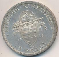 1938. 5P Ag "Szent István" T:2  Adamo P8.1