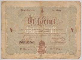 1848. 5Ft "Kossuth bankó" barna T:III-