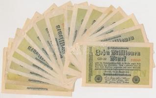 Német Birodalom / Weimari Köztársaság / Berlin 1923. 10.000.000M (16x) T:vegyes Germany/Weimar Republic/Berlin 1923. 10.000.000 Mark (16x) C:Mixed