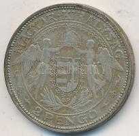 1933. 2P Ag "Madonna" T:2-,3 Unger: 1511., Adamo P7.