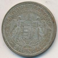 1933. 2P Ag "Madonna" T:2-,3 Unger: 1511., Adamo P7.