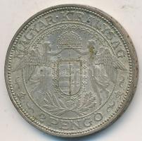 1938. 2P Ag "Madonna" T:2- Unger: 1511., Adamo P7.