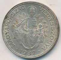 1937. 2P Ag "Madonna" T:2-
Unger: 1511., Adamo P7