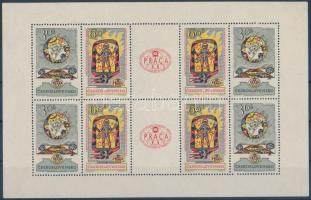 Prague Stamp Exhibition minisheet Prágai bélyegkiállítás kisív