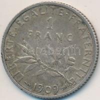 Franciaország 1909. 1Fr Ag T:2- France 1909. 1 Franc Ag C:VF