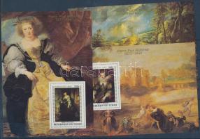 400th birth anniversary of Rubens stamps in block form, 400 éve született Rubens bélyegek blokk formában