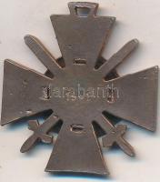 1941. "Tűzkereszt I. fokozata" bronzozott cink kitüntetés mellszalag nélkül T:2
Hungary 19...