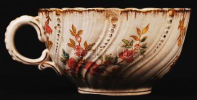 Teás csésze gyűjtemény, összesen 11 db, 4 db sérült, többsége jelzett