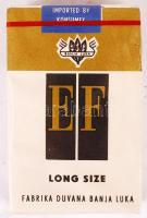 EF Long Size jugoszláv 20 db-os cigaretta, bontatlan csomagolásban / EF Long Size (Made in Yugoslavia) cigarettes