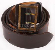 Régi rendőrtiszti bőröv, akasztók nélkül 150x5 cm