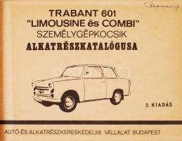 cca 1964 Trabant 601 "Limousine és Combi" személygépkocsik alkatrész-katalógusa, 2. kiadás...