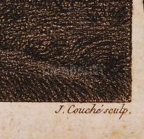 cca 1780 Az itató. Rézmetszet. Boquet, J. Couché. / Etching 26x20 cm