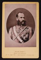 cca 1860 Fénynyomat Ferenc József osztrák császárról keménypapíron / cca 1860 Photo about Franz Joseph Austrian emperor