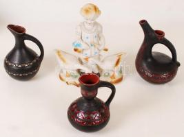 Kerámia és réz tárgyak, néhány sérült, összesen:20 db