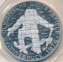 Ausztria 1976. 100Sch Ag "Innsbruck - XII. téli olimpia / Síelő" bontatlan tokban T:PP
Aus...