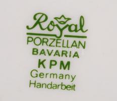 KPM Bavaria dísztányér, levonóképes, jelzett, hibátlan, d:23,5 cm