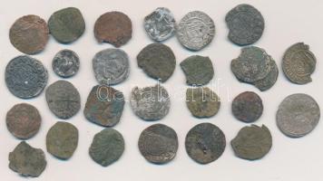 26db-ból álló kis ezüst- és rézpénz tétel T:vegyes