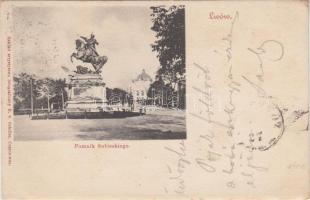 Lviv, Lwów; Pomnik Sobieskiego / Sobieski statue