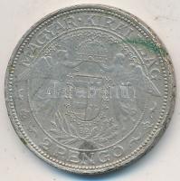 1938. 2P Ag "Madonna" T:2- Unger: 1511., Adamo P7.