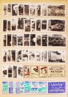 cca 1960 Gyufacímke gyűjtemény ritkább sorozatokkal szépen rendezve, berakóban / Match label collection