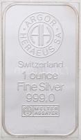 Svájc / Argor-Heraeus SA DN. 1oz Ag "Einsiedeln" (0.999) befektetési ezüst tömb eredeti csomagolásban T:PP Switzerland / Argor-Heraeus SA ND. "Einsiedeln" One troy ounce pure .999 fine silver bar C:PP