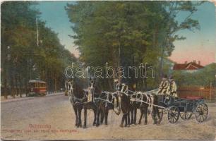 Debrecen, Ötös díszfogat, villamos (fa)