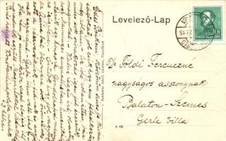 Tiszafüred, Lipcsey féle kastély; kiadja Goldstein Adolf