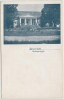 Kercseliget, Maár Gyula kastélya, hátoldalon kercseligeti gyártmány reklám