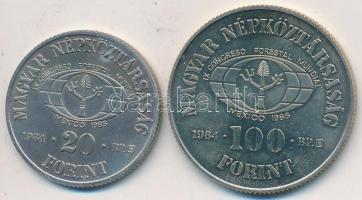 1985. 20Ft + 100Ft "FAO" pár T:BU