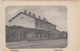 Homonna, vasútállomás / railway station (EK)