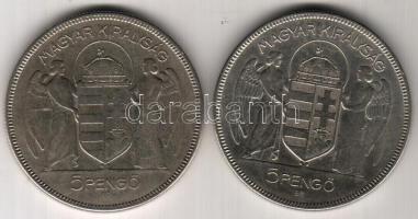 1930. 5P "Horty" Ag (2x) T:2/3