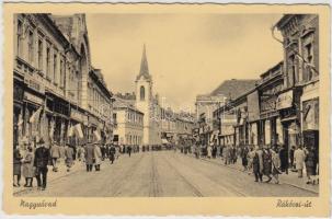 Nagyvárad, Rákóczi út, templom / street, church