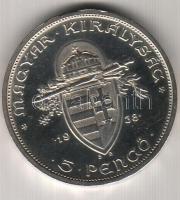 1938. 5P Ag "Szt. István" T:1/2 kis ph