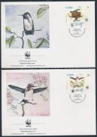 Hummingbird set + the set on FDC Kolibri sor + ugyanaz a sor 4 FDC-n