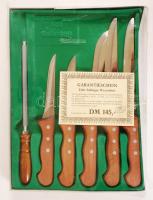 Solingen jelzésű kés szett, karton dobozban, 36×26 cm