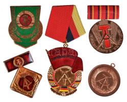 NDK 5db klf fém kitüntetés T:2 GDR 5pcs of different metal decorations C:XF