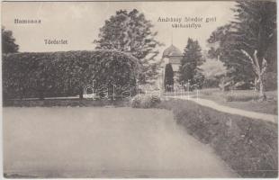 Homonna, Tó, Andrássy Sándor gróf várkastélya / lake, castle