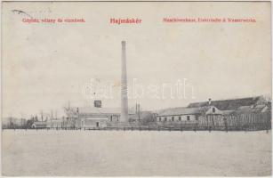 Hajmáskér, Gépház és vízművek